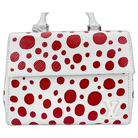 Cluny Handtasche Louis Vuitton x Yayoi Kusama Weiß