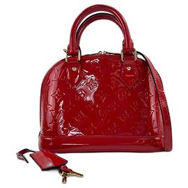 Borsa Louis Vuitton Alma BB in rosso Rosso