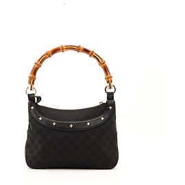 Gucci Bolsa Hobo com alça de bambu Preto