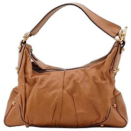Gucci Bolsa Hobo em couro marrom Marrom
