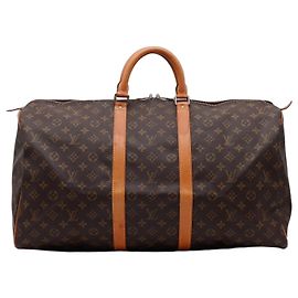 Louis Vuitton Keepall 55 Monogram Canvas Marrom Monograma