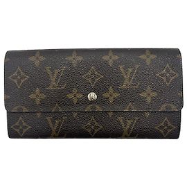 Cartera Sarah Louis Vuitton Monogram Canvas Castaño