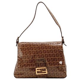 Fendi Sac Baguette Zucca Monogram Marron