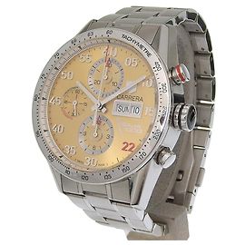 TAG Heuer Carrera Calibre 16 Cronógrafo Dia Data Automático Aço Inoxidável 43 Outro