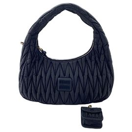 Miu Miu Wonder Matelassé Handbag Black