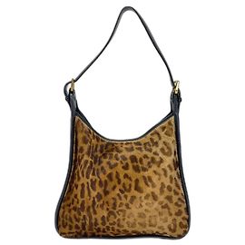 Borsa a tracolla Loewe stampa leopardata Marrone