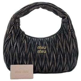 Bolsa Miu Miu Wonder Matelassé Marrom