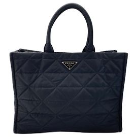 Prada Black Nylon Tote Bag Black
