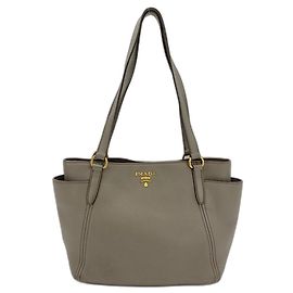 Sac cabas Prada Vitello Daino Marron