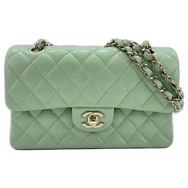 Borsa a Spalla Chanel Matelassé Verde Verde