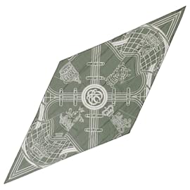 Hermès Bufanda de algodón Hermes Blanco