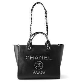 Sac cabas Chanel Deauville Noir