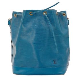 Louis Vuitton Borsa a secchiello Noe in pelle Epi Blu