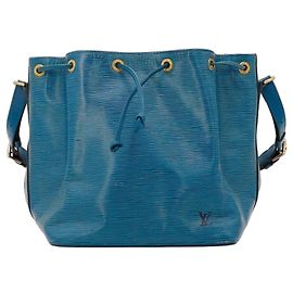 Louis Vuitton Epi Noe GM Bolsa Bucket Azul