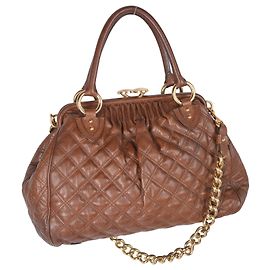 Marc Jacobs Stam gesteppte Lederhandtasche Braun