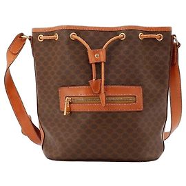 Céline Celine Sac Seau Macadam Marron