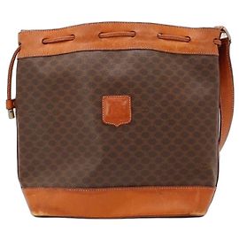 Sac seau Céline Macadam Monogramme Marron Monogramme