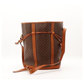 Céline Borsa a Secchiello Monogram Macadam Marrone Monogramma