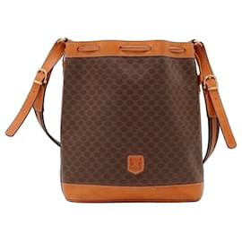 Céline Celine Macadam Beuteltasche Braun Monogramm