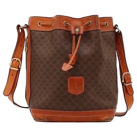Céline Celine Sac Seau Macadam Marron