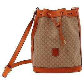 Céline Celine Borsa a Secchiello Monogram Canvas Marrone Beige