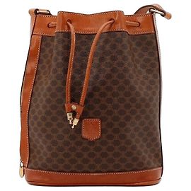 Céline Borsa a secchiello Celine Macadam Monogram Canvas Marrone Marrone