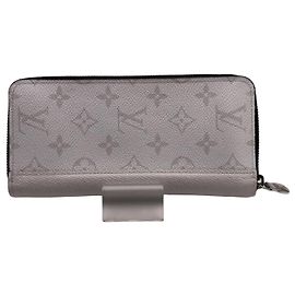 Long portefeuille Louis Vuitton Monogram Eclipse Blanc