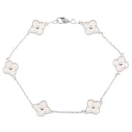 Bracelet charm Sweet Alhambra de Van Cleef & Arpels Argenté Autre