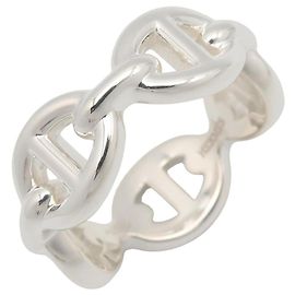 Hermès Anello Chaine d'Ancre Enchainée Hermes Argento