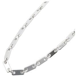 Collier Figaro en or blanc 18K Cartier Argenté