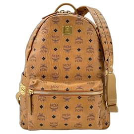 MCM Stark Medium Studded Backpack Brown