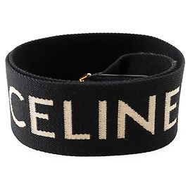 Céline Celine Black Leather Shoulder Strap Black