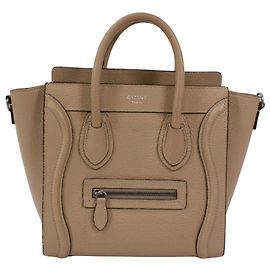 Céline Bolsa Celine Luggage Nano Shopper Bege