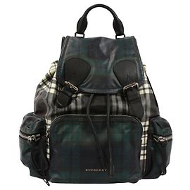 Burberry House Check Backpack Black Green