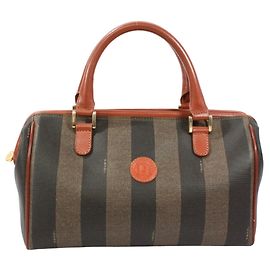 Borsa Mini Boston FENDI Marrone Nero Cachi