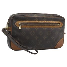 LOUIS VUITTON Monogram Marly Dragonne GM Clutch Bag M51825 LV Auth BA14090 Monograma