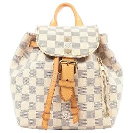 Louis Vuitton Sperone BB Damier Azur Backpack in Beige N44026 Beige