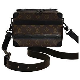 Bolsa Baú Monogram Louis Vuitton Marrom Preto