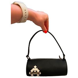 Sac cylindrique en cuir noir Chrome Hearts Noir