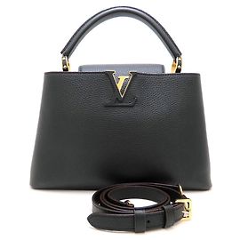 Borsa Louis Vuitton Capucines MM Nero