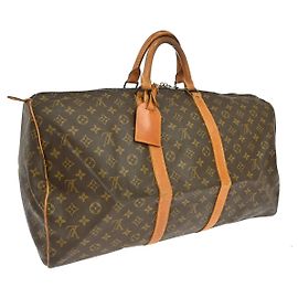 Louis Vuitton Keepall Monogram Canvas 55 Marrom