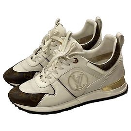 Sneakers da donna Louis Vuitton Marrone Bianco D'oro