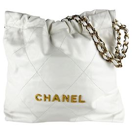 Chanel CHANEL Bolsa de Ombro 22 Branco