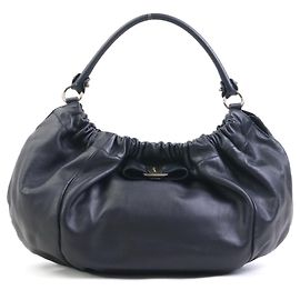 Borsa a tracolla in pelle nera Salvatore Ferragamo Nero