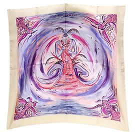 Hermès Hermes Seidenschal Lila Lila