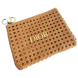 Dior Cannage Pochette en paille Paille