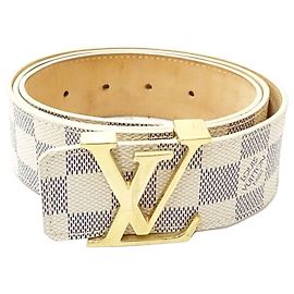 Cinturón Louis Vuitton Damier Azur Blanco