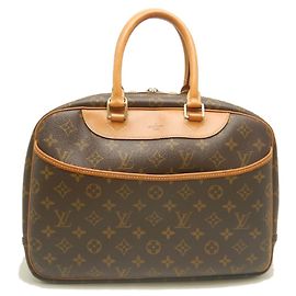 Bolso Louis Vuitton Monogram Deauville Castaño