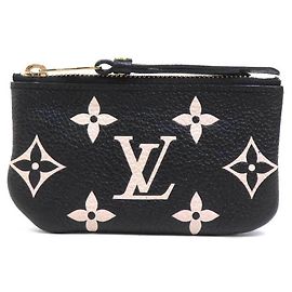 Louis Vuitton Monogram Empreinte Kartenetui Schwarz Beige