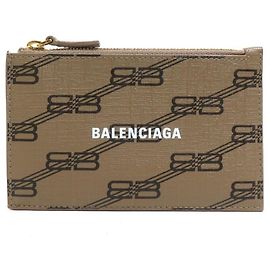 Balenciaga Brown Card Case Brown